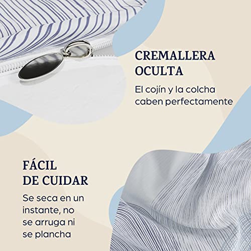 Imagen set ropa de cama microfibra oeko-tex 140x200 cm