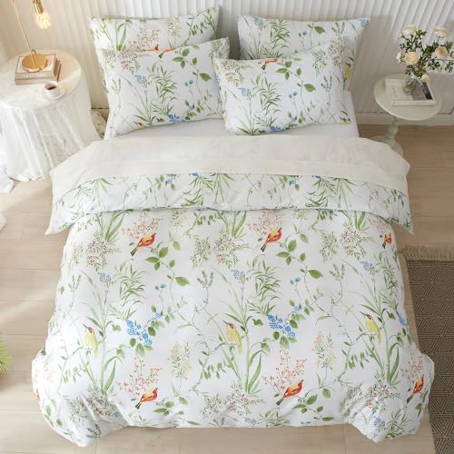 Imagen juego de cama floral multicolor suave microfibra tamao king descanso fresco y elegante