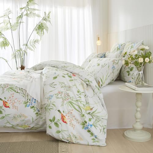 Imagen juego de cama floral multicolor suave microfibra tamao king descanso fresco y elegante