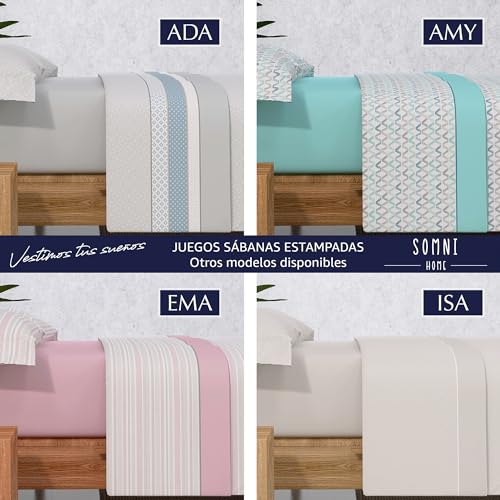 Imagen juego de sabanas estampadas somnihome modelo lia para cama 90