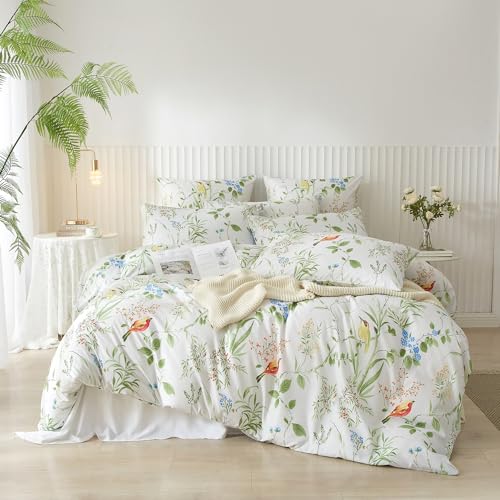 Imagen juego de cama floral multicolor suave microfibra tamao king descanso fresco y elegante